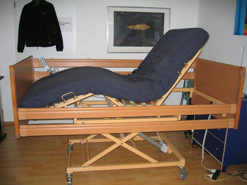 Foto von einem Pflegebett