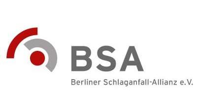 Das Logo der Berliner Schlaganfall Allianz, kurz BSA